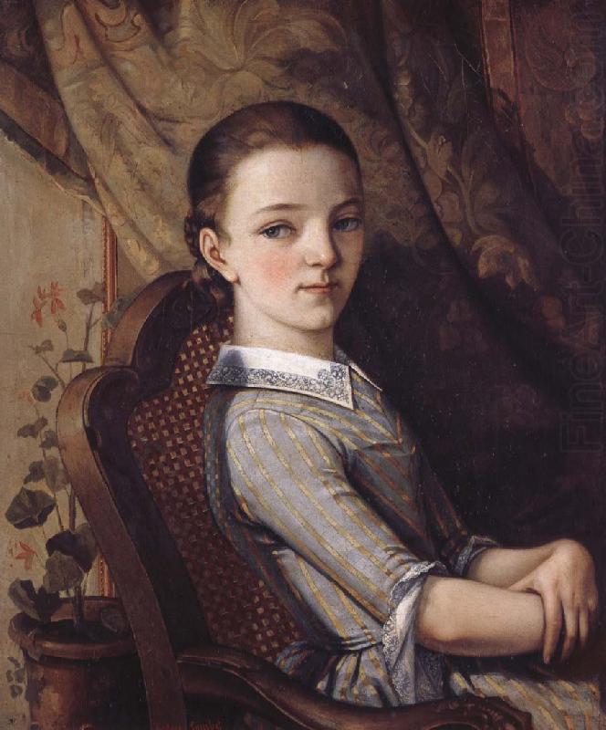 Portrait of juliette Courbet, Gustave Courbet